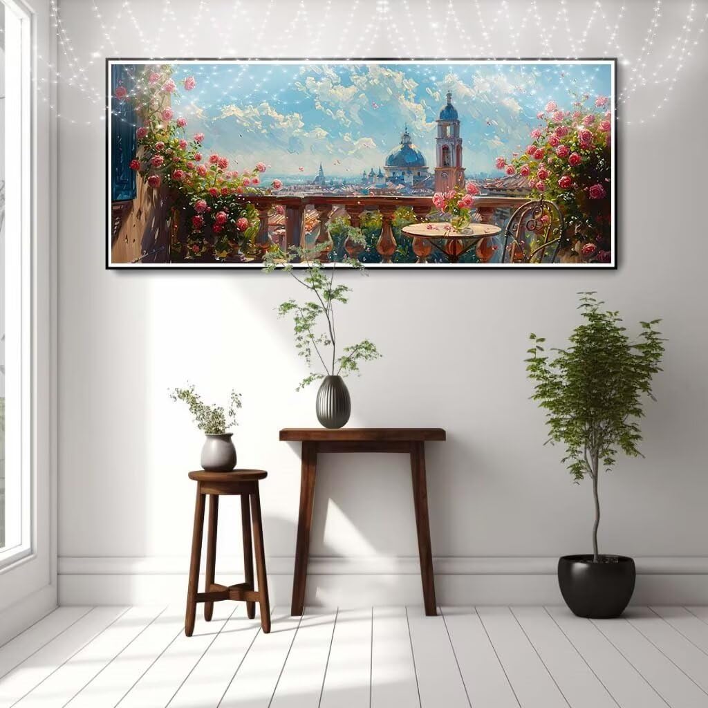 Malarstwo diamentowe 5D, dla dorosłych, Berlin, obraz diamentowy "zrób to sam", obraz dla dzieci, 60 x 120 cm, zestaw do malowania diamentami, dekoracja ścienna 8E-4043