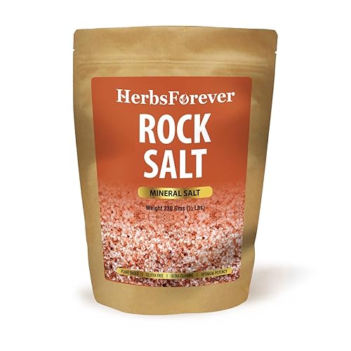 HerbsForever Sal de roca en polvo Sal mineral Mantiene una digestión saludable y el apetito Sin OMG, vegano 8.11oz
