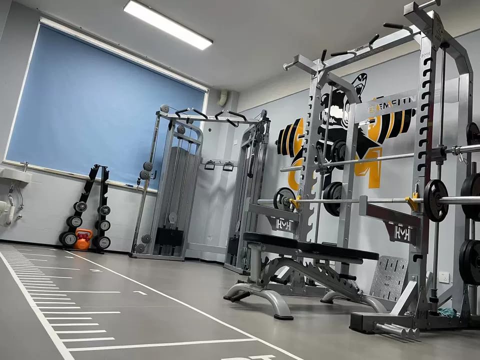 Image of Functional Trainer Cable Machine, Cable Crossover Machine with Full Body Workout Attachments, Height Adjustable Pulley System with Dual 150lb Weight Stacks for Home Gym