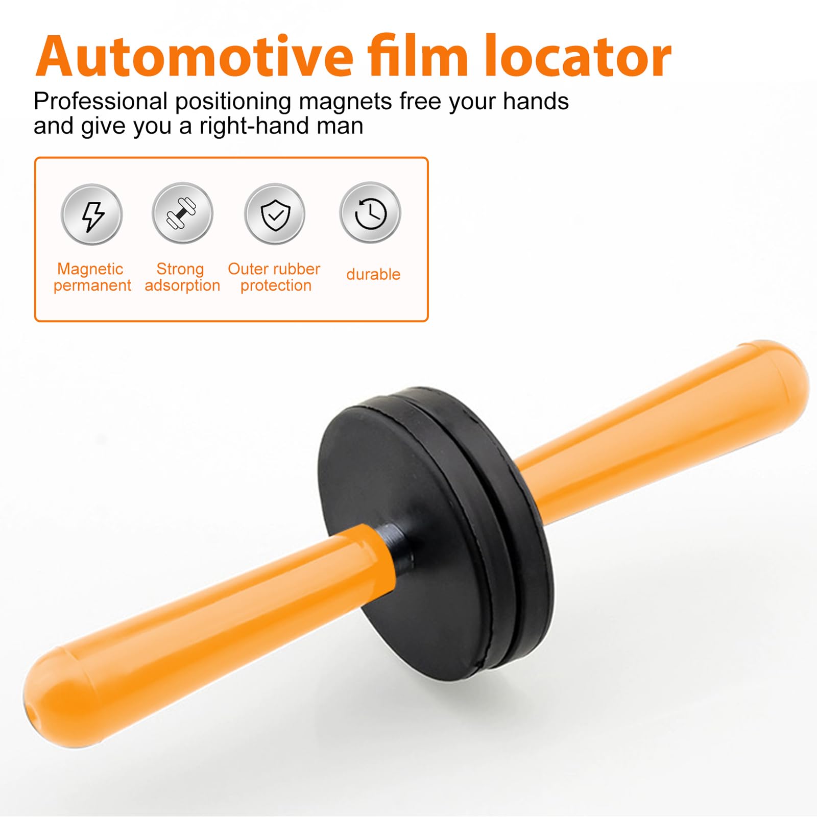8 Magneti Per Pellicola Auto – Manico Lungo, Forte Presa, Base In Gomma Antigraffio Per Applicazione Vinile E Tinte