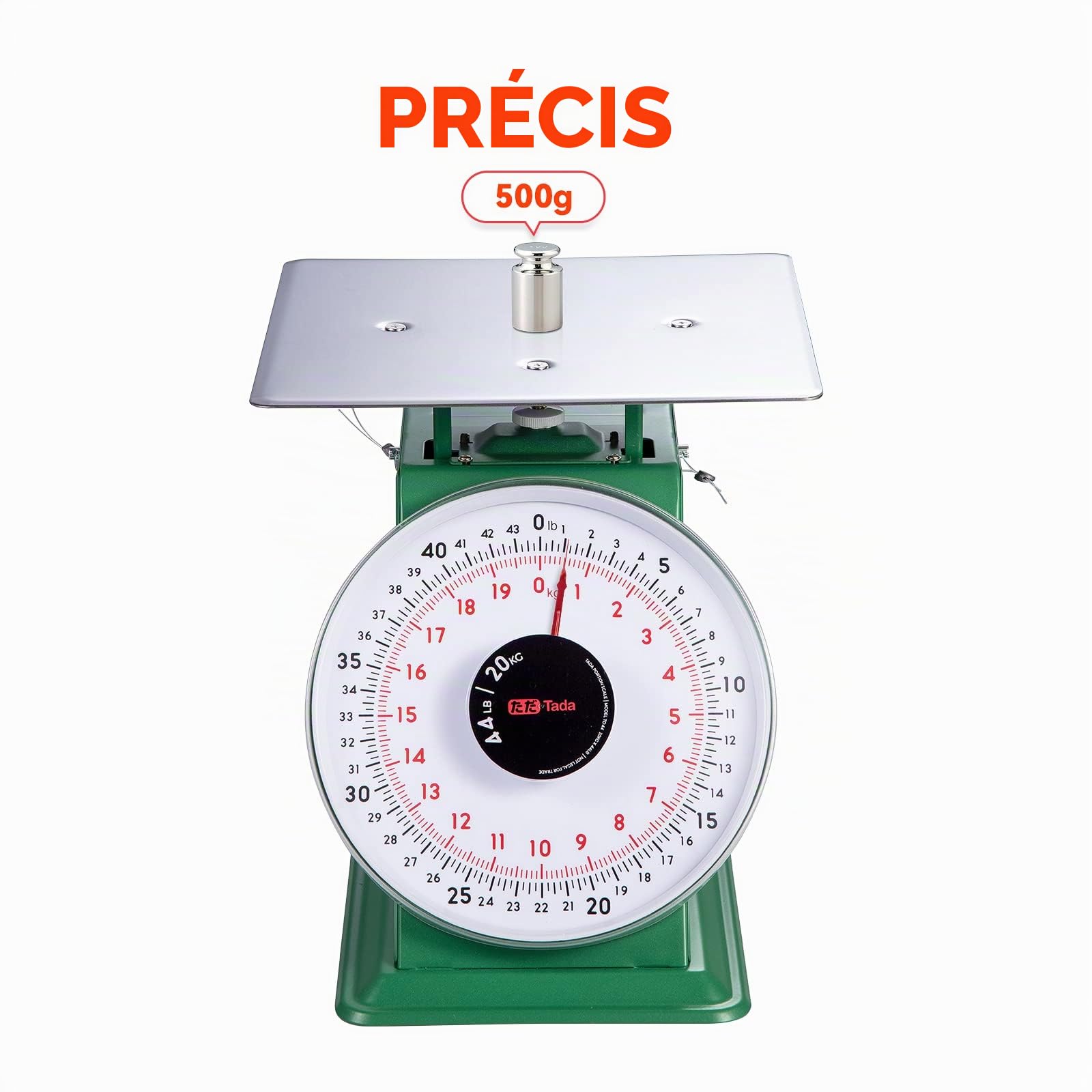 Tada Balance de cuisine mécanique robuste de 20 kg