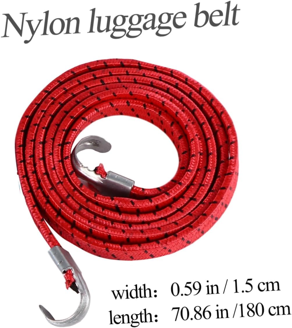 10pcs Nylon Luggage Strap Suitcase Packing Fixed Belt Security Accessories Strap Packing Fixed Motorcycle Tie Down Moving Random Color