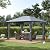 Outsunny 10' x 13' Patio Gazebo, Aluminum Frame, Outdoor Gazebo Canopy Shelter with Netting & Curtains, Garden, Lawn, Backyard and Deck, Gray