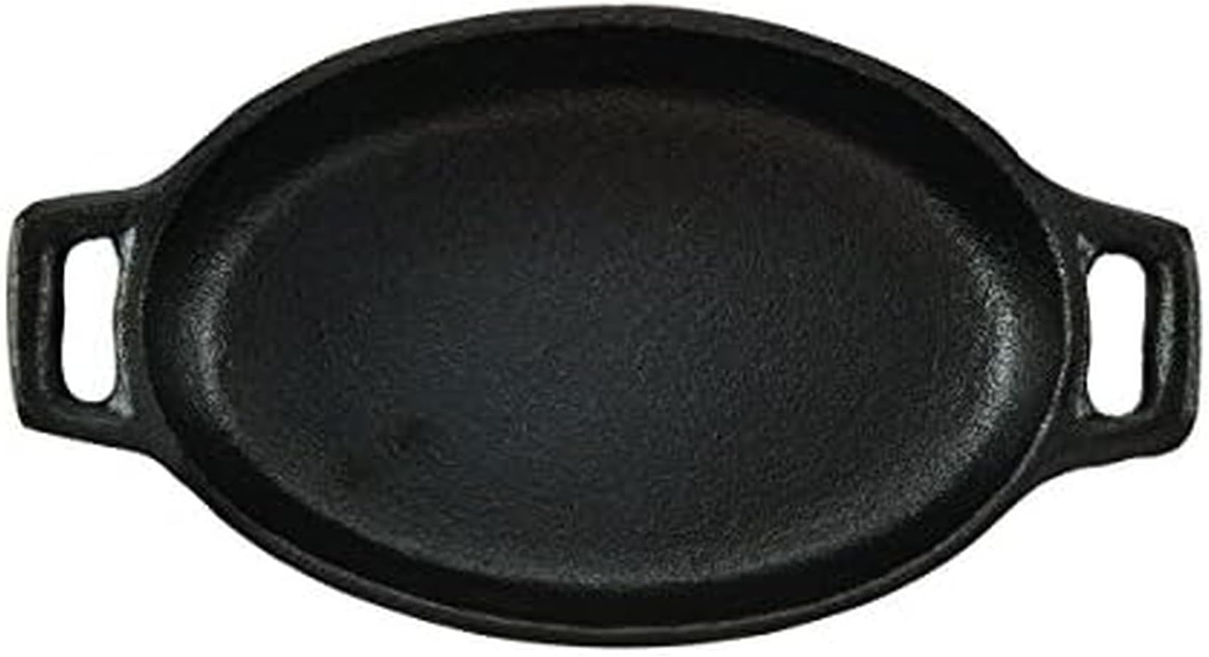 CasaModa Pre-Seasoned Cast Iron Mini Au Gratin Oval Baker, 5.75-Inch-by-3.75-Inch, Small