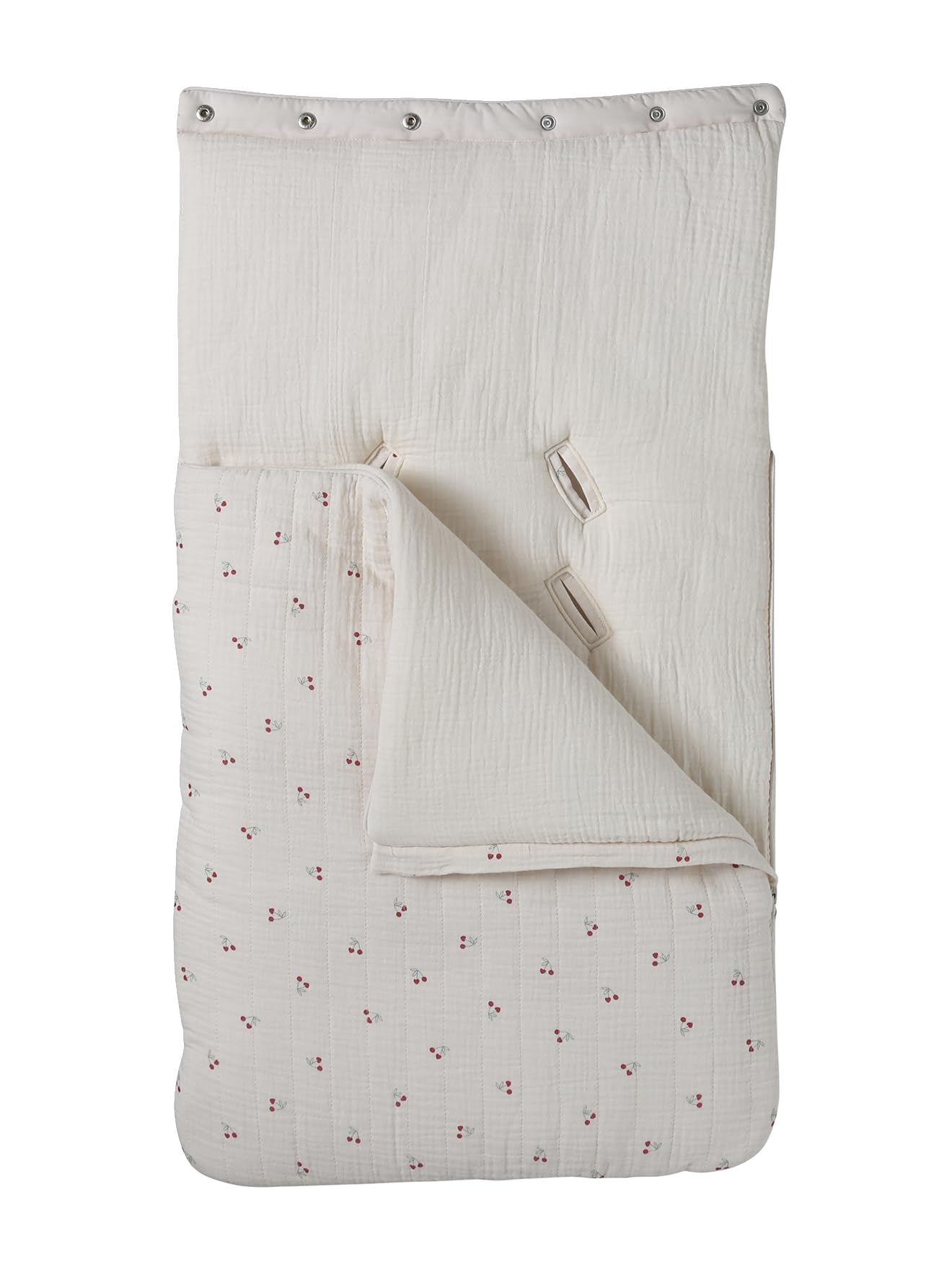 VERTBAUDET Nid d'ange en gaze de coton PETIT DINO Cherry TU