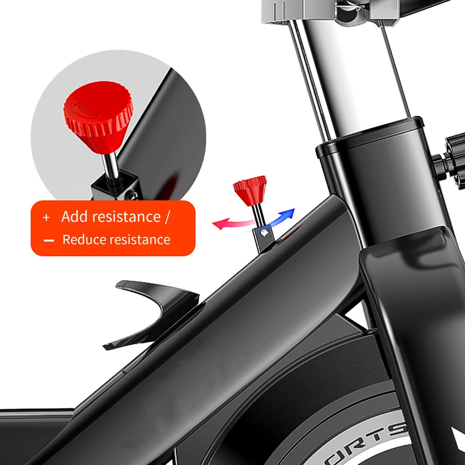 Rower treningowy Quiet Fitness, rower treningowy z oporem magnetycznym, rower treningowy z napędem pasowym, rower treningowy do jazdy w pomieszczeniach