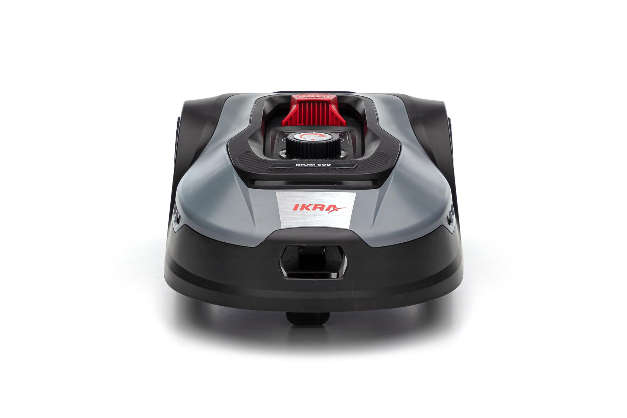 IKRA Robot cortacésped iROM 600 para céspedes de hasta 600 m², WiFi o Bluetooth, Control por App, multizona, Incl. estación de Carga & Sensor de Lluvia, 6 Cuchillas de Repuesto