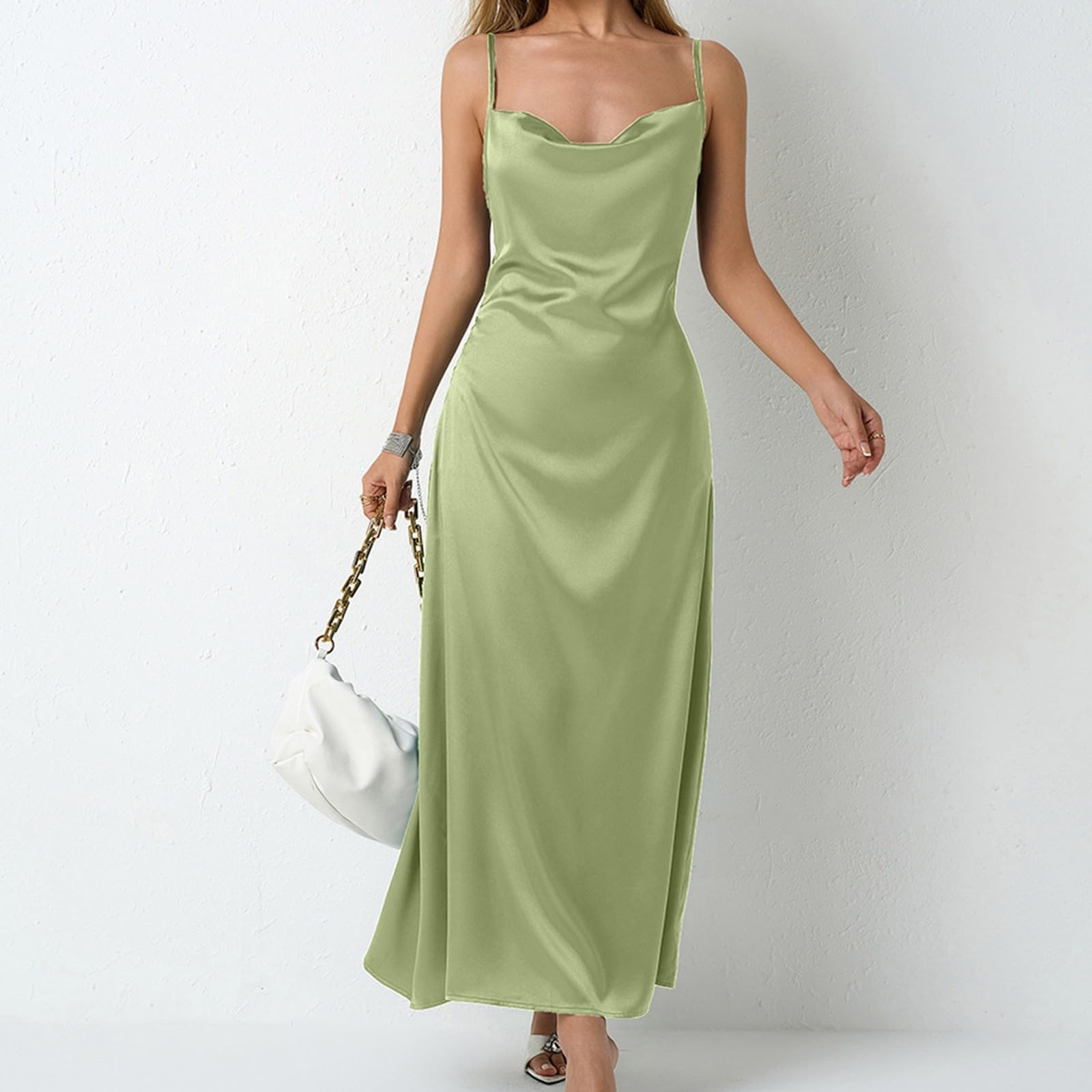 Robe Noire Femme - Traje de baño de playa para mujer con cierre de cierre, color liso