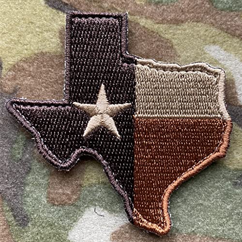 Die-Cut Tactical Texas Patch - Subdued Red White Blue