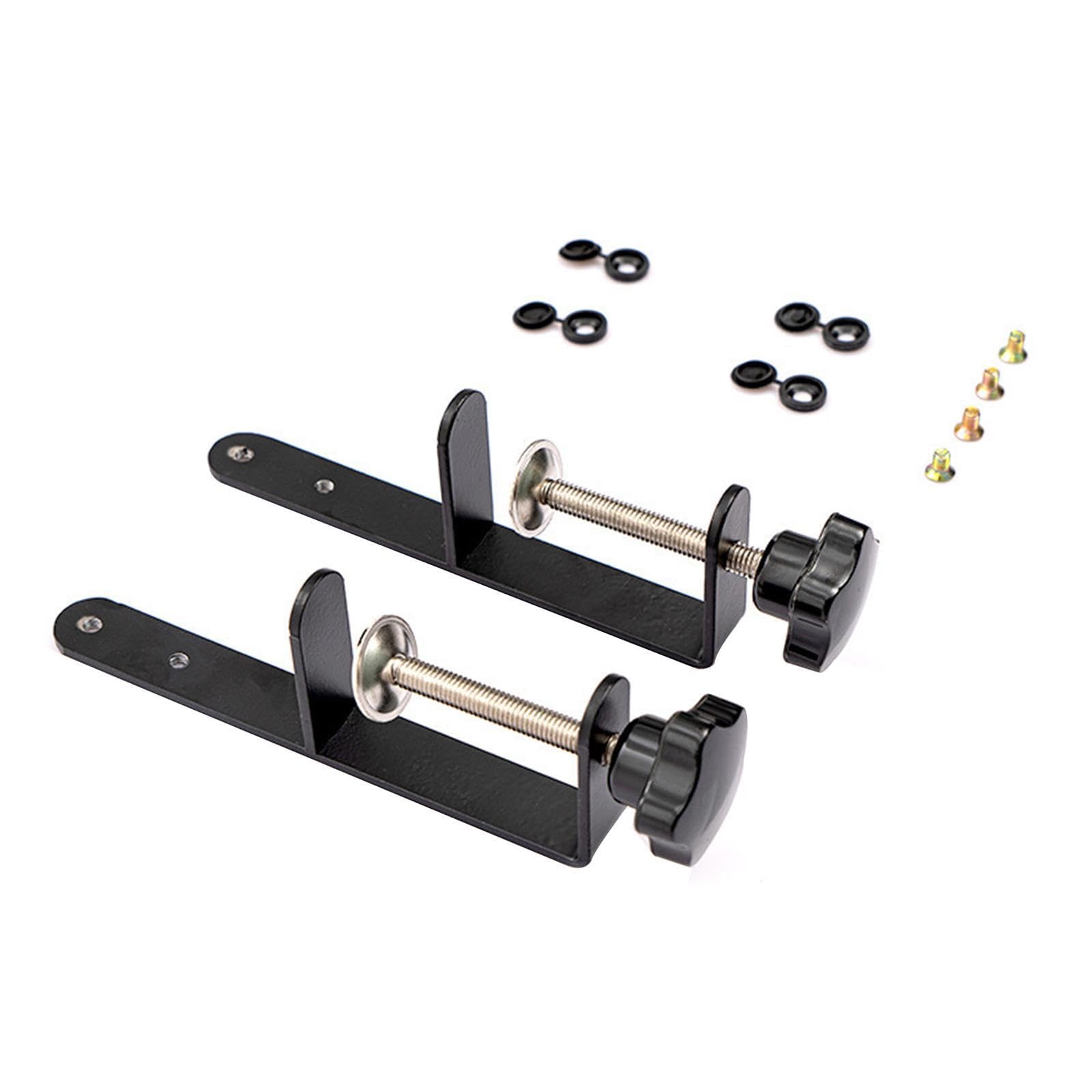 PIXZCSA Pegboard Desk Mounting Clamps Stability While Offering Adjustable Options For Different Desktop Thickness Pegboard Panel Desk Mounting Clamps Bracket