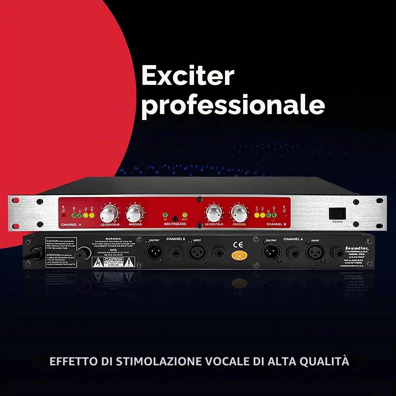 Processore Audio Professionale, Processore Vocale, Mixer Audio, Attrezzatura per Produzione Musicale, Sound Exciter, per Karaoke, Palco E Performance.