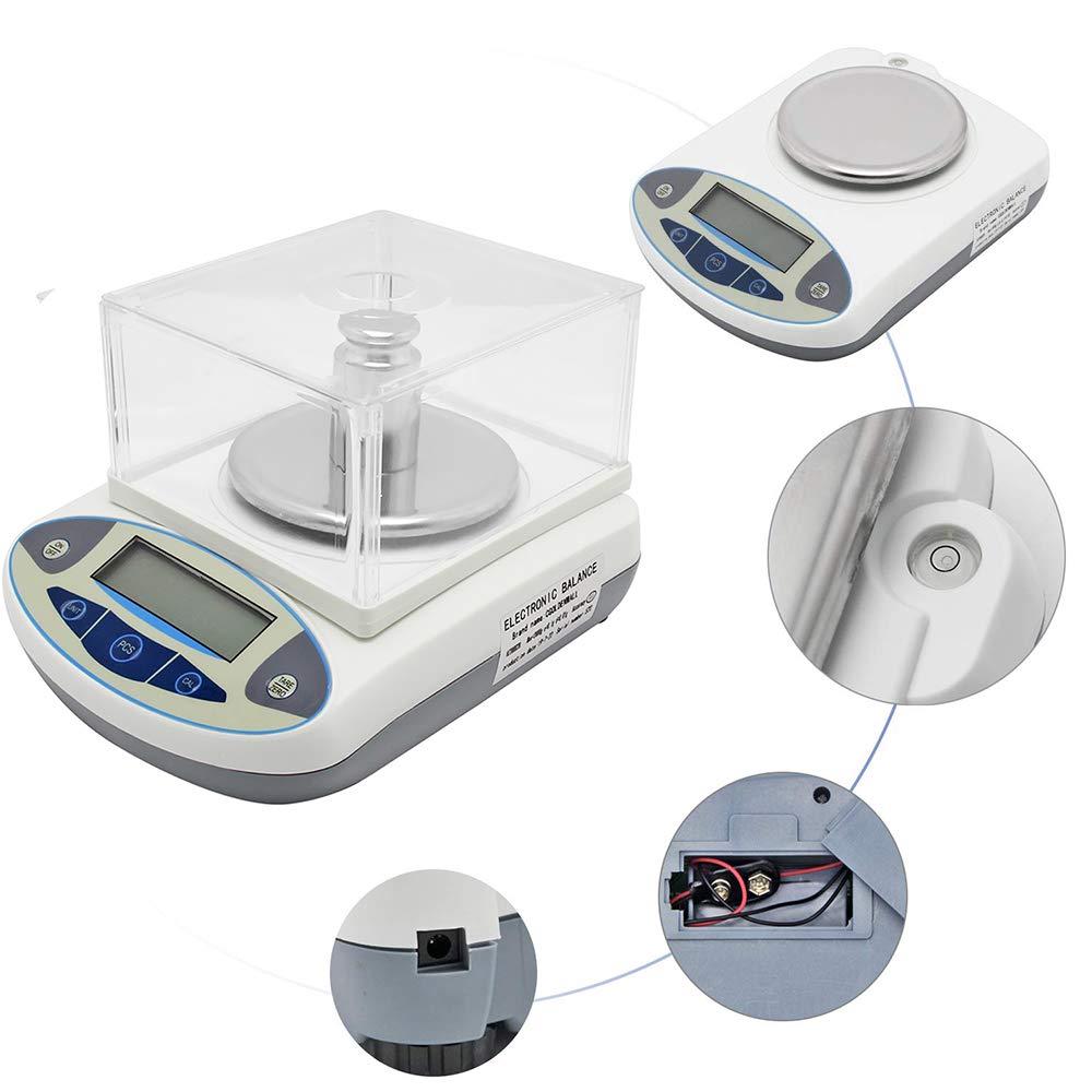 Laboratorio de Alta precisión Balanza analítica de precisión Digital Balanza de Laboratorio Balanza electrónica de precisión de 1 MG Balanzas de joyería Balanza electrónica (100 g, 0,001 g)