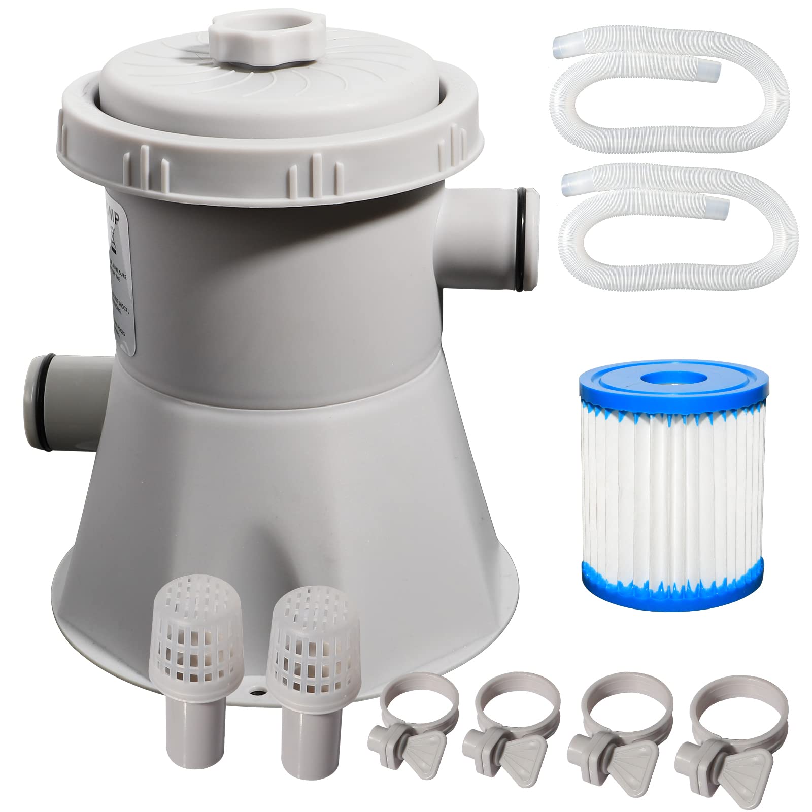 cdbz 600 Gallon Pool Filter Pump Above Ground,Swimming Pool Filter Pump Electric Cartridge Filter Pump High Flow Rate Household Inflatable Pool