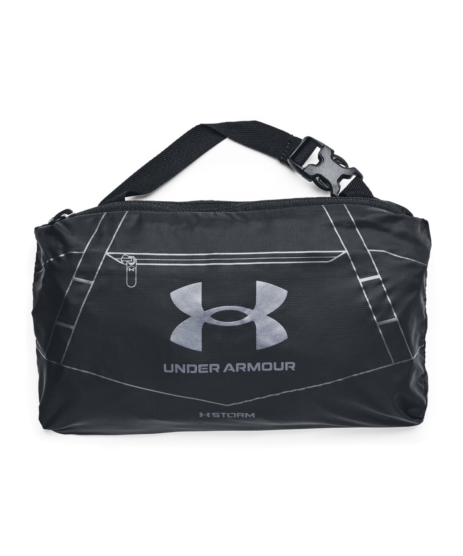 Under Armour Unisex Undeniable Packable Duffle 5.0, (001) Black / / Metallic Gun Metal, X-Small