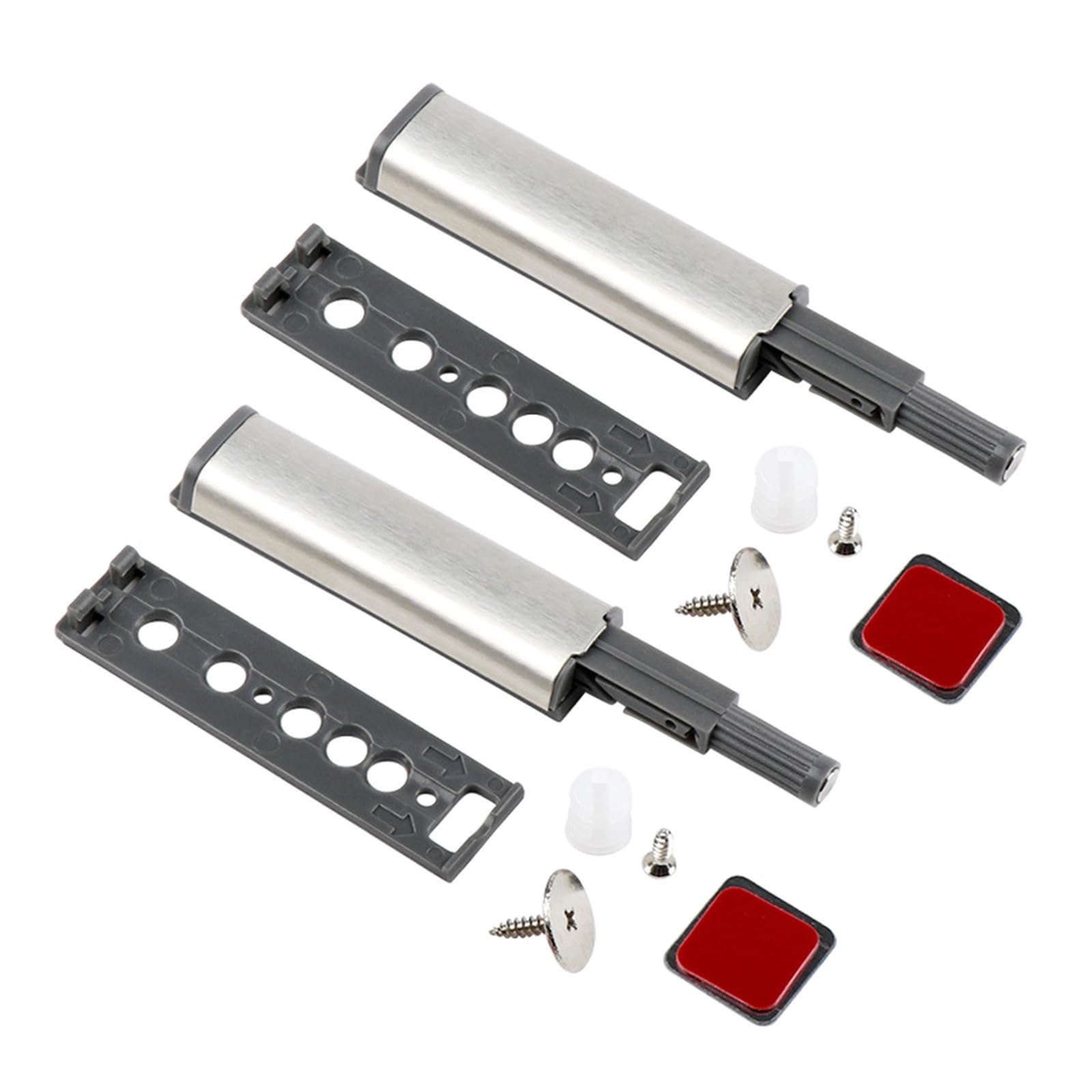Quiet Push Open Cabinet Door Latch Noiseless Mechanism Durable Iron Construction Cabinet Door Silencer