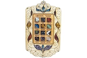 Blessing 12 Tribes of Israel High Priest Breastplate Hoshen Stones Wall Art