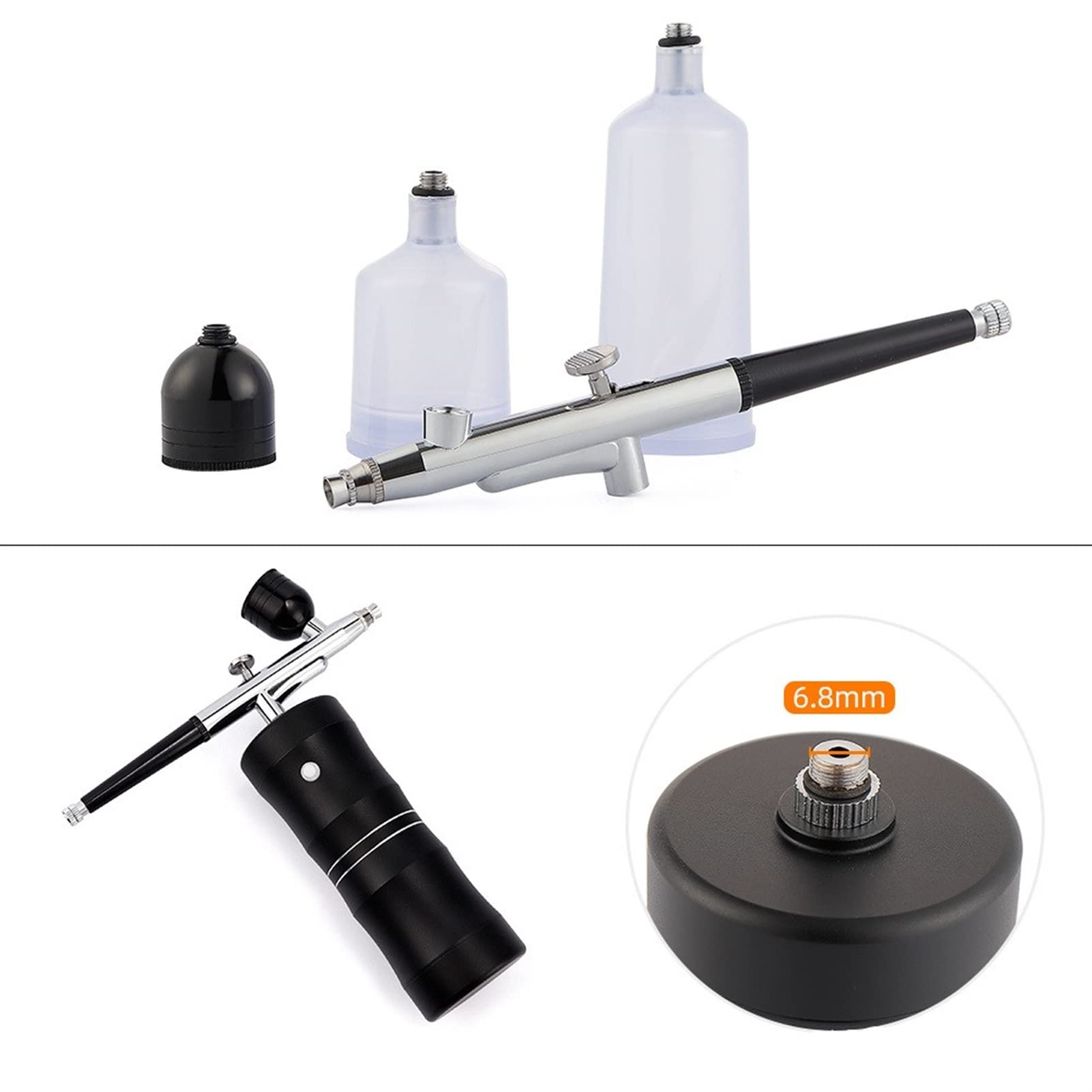 Top 0.3mm Mini Zestaw sprężarki powietrza pędzel pędzel pędzel pędzel Airbrush do paznokci sztuki tatuaż rzemiosło ciasto nano mgła mgła opryskiwacza