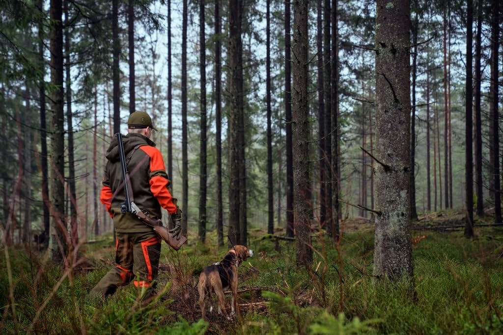 Härkila Giacca Pro Hunter Dog Keeper GTX – Giacca da caccia per cani, resistente – Giacca da caccia impermeabile con cappuccio regolabile, taglia 58