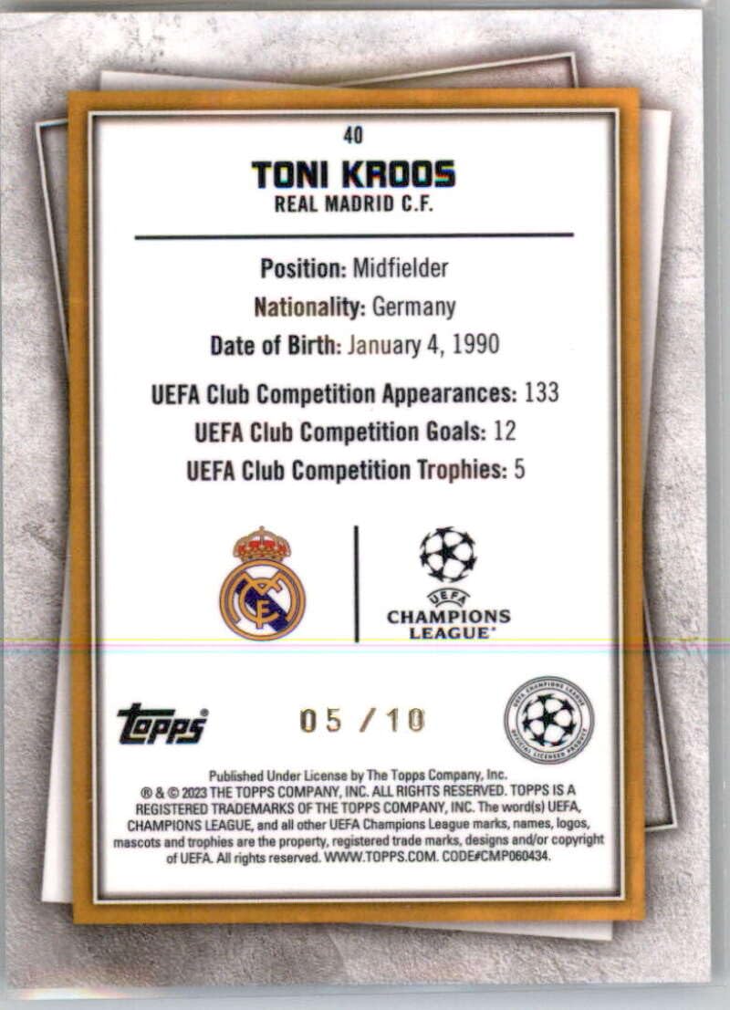 Amazon.com: 2022-23 Topps UEFA Superstars Chrome Refractor Iconic