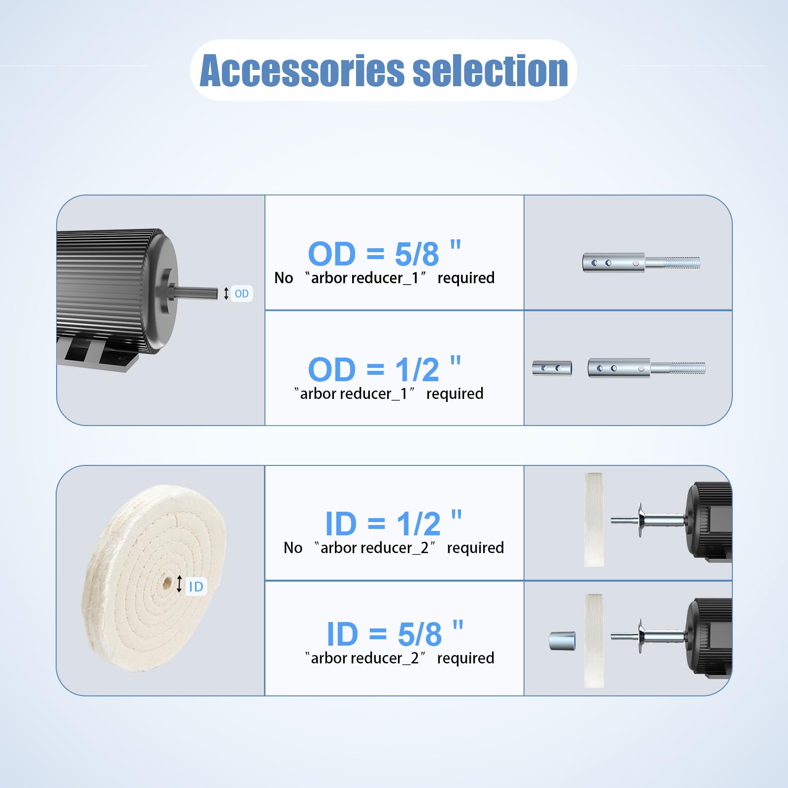 Adaptador de eje roscado para eje de motor