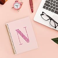 Vista 20 de Bnwepo Initial Leopard Letter T Notebook Journal, Preppy Bow Monogrammed Monogram Gifts for Women, Monogram Notebook Journal, Personalized Notebook