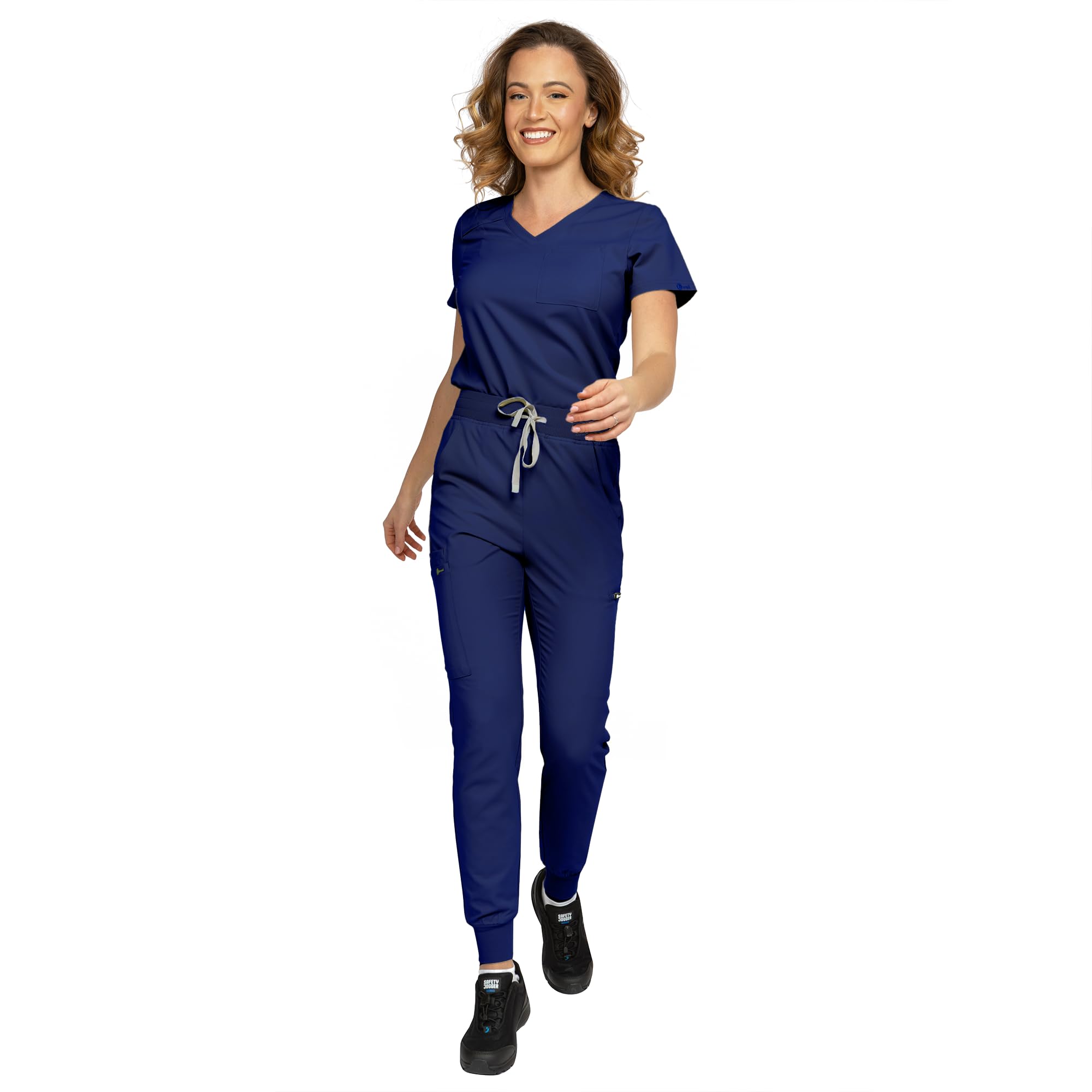 B-well Aurelia Casaca Sanitaria Mujer Antibacteriana Resistente a Olores Antiarrugas Uniforme Médico