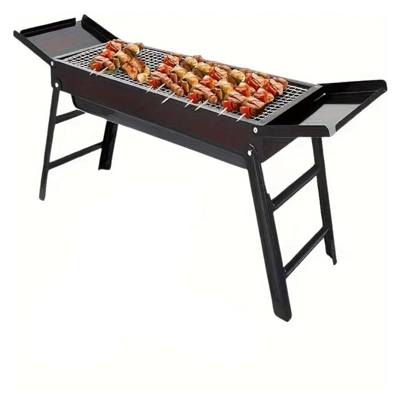 Barbecue Grill Lightweight Charcoal BBQ Grill Collapsible Stainless Steel Design for Picnics Beach Parties Portable Outdoor