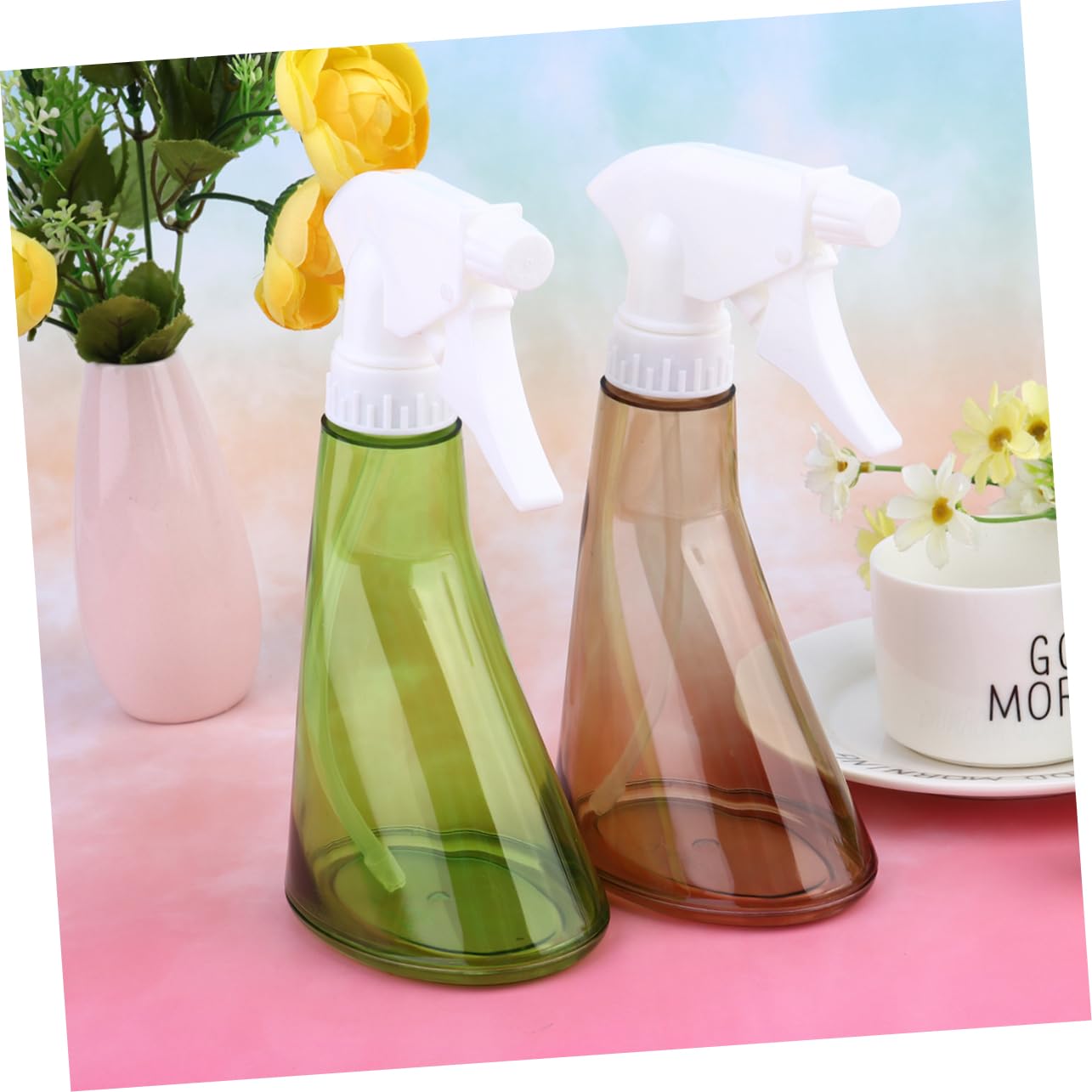 Toyvian 2 Ensembles Pulvérisateur Bouteille D'arrosage Jardin De Plantes Buse Eau Vaporisateurs Rechargeables Nettoyage Nettoyeur Plantes D'extérieur Enfants Arrosoir Vert 2 Pièces * 2
