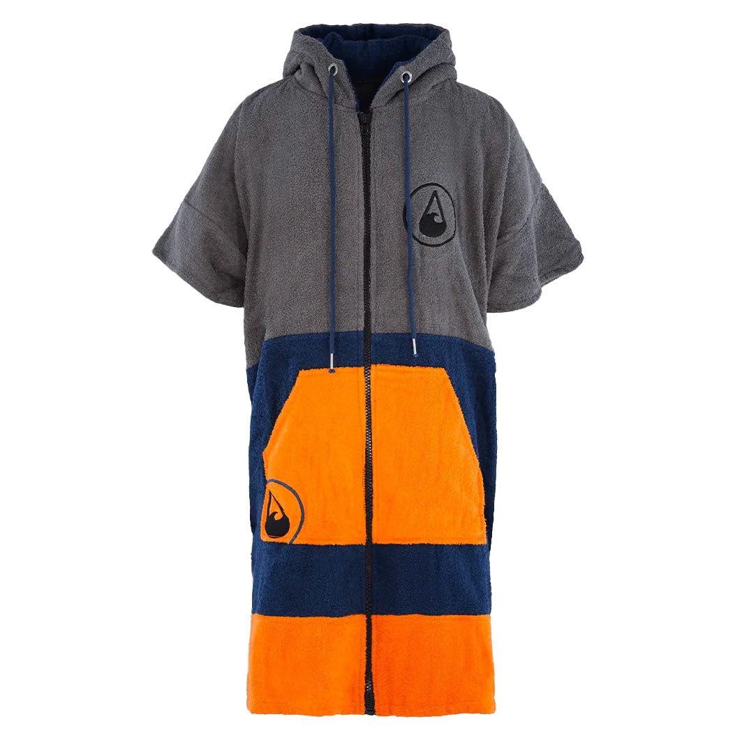 Wave Hawaii Badeponcho Shany Kurzform - Kapuze und Reißverschluss-Poncho