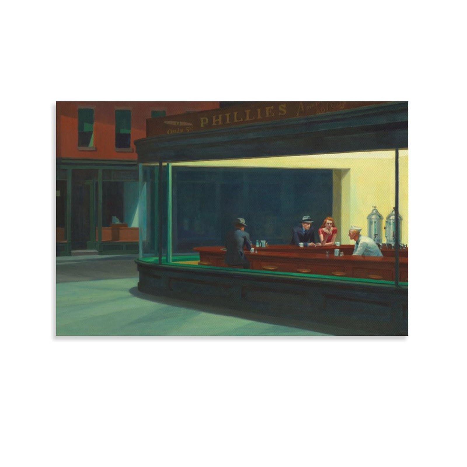 Amazon.co.jp: Edward Hopperエドワード・ホッパー《Nighthawks 1942年
