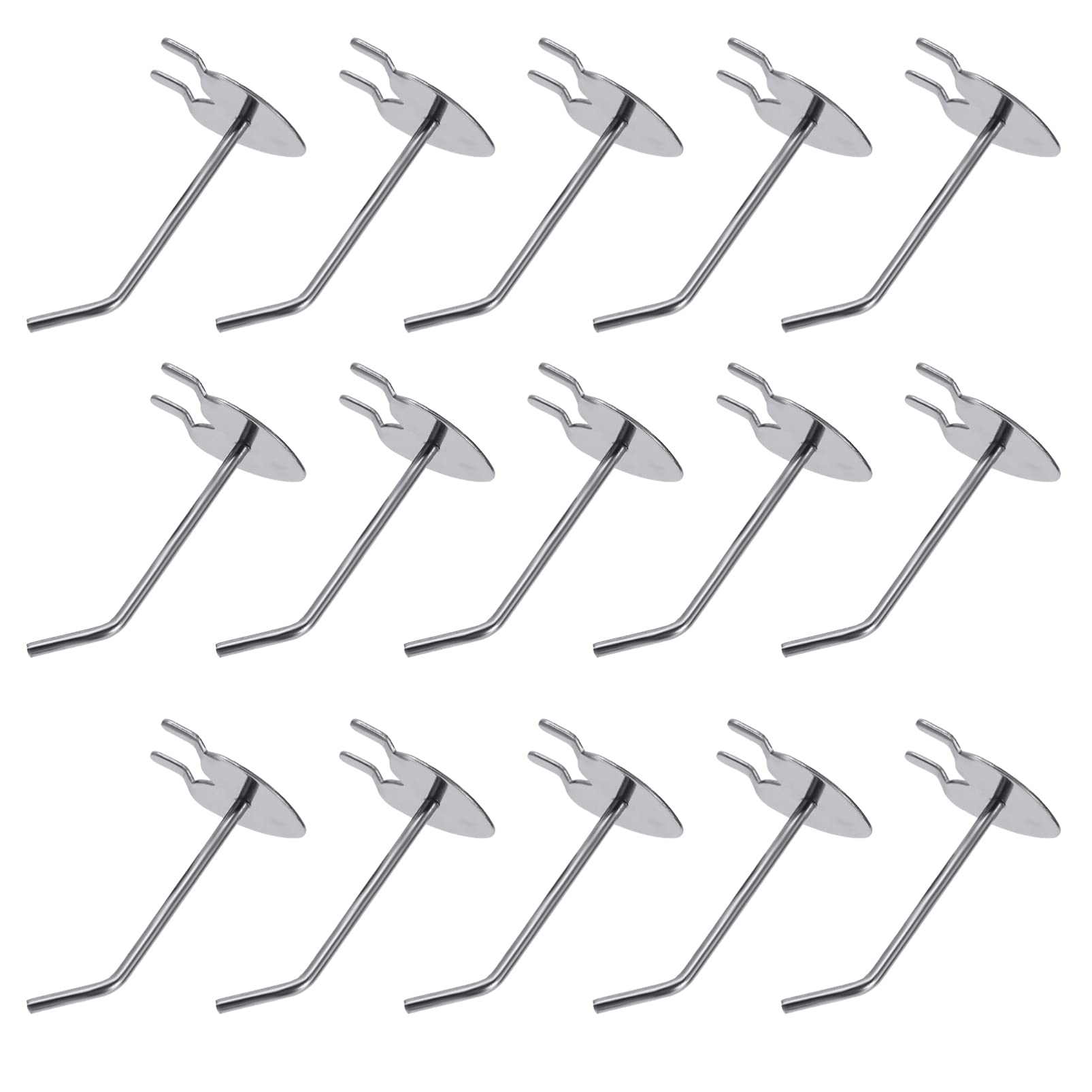 PRETYZOOM 20Pcs Heart Shape Hooks for Pegboard Heavy Duty Display Prop Hooks for Supermarket and Shop Shelving for Organizing Items