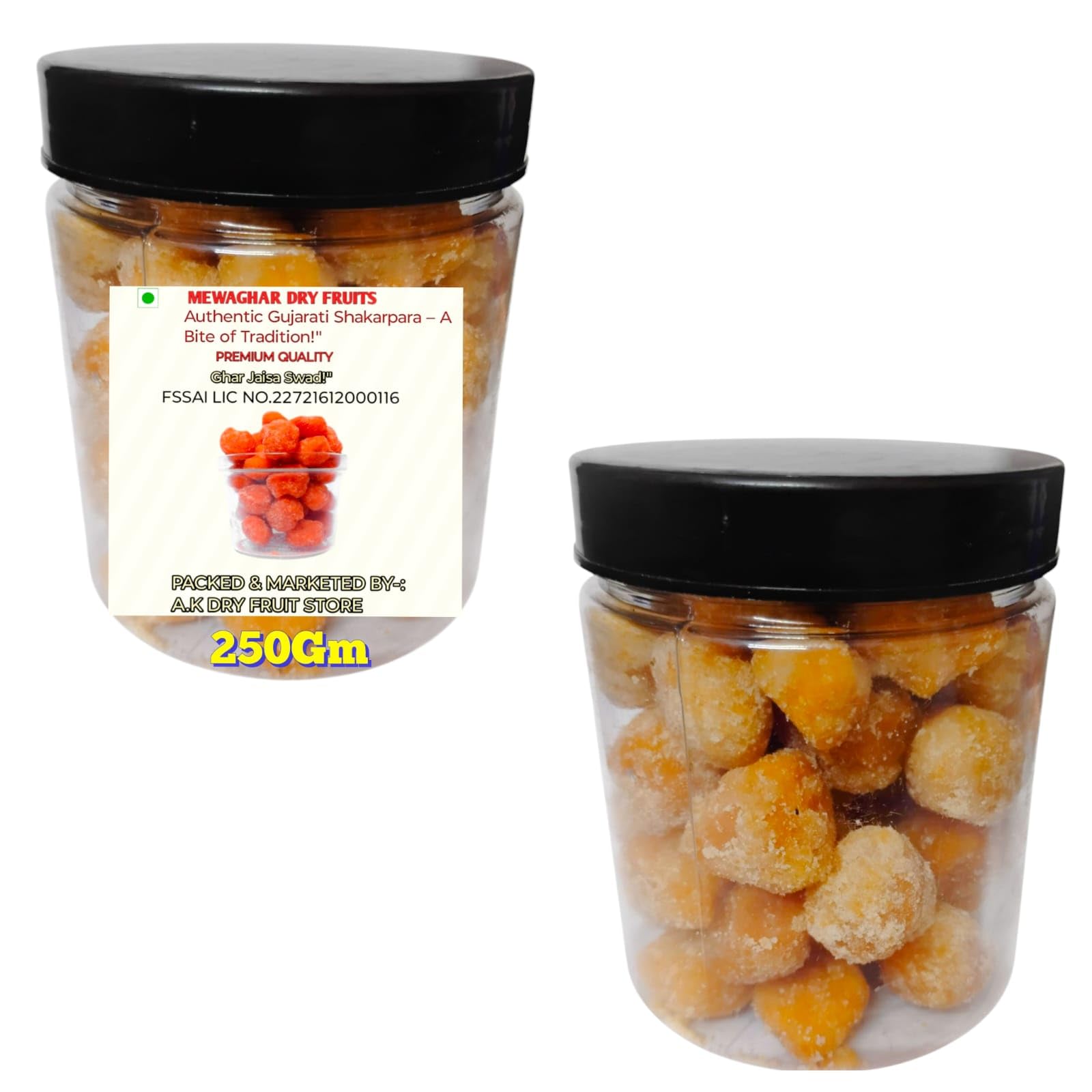 MEWAGHAR Authentic Gujarati Shakarpara 250g | Sweet Shakkar Para Mithai | Crispy Traditional Indian Snack | Ready-to-Eat Festive Treat | Jar Pack | Ghar Jaisa Swaad-image-31