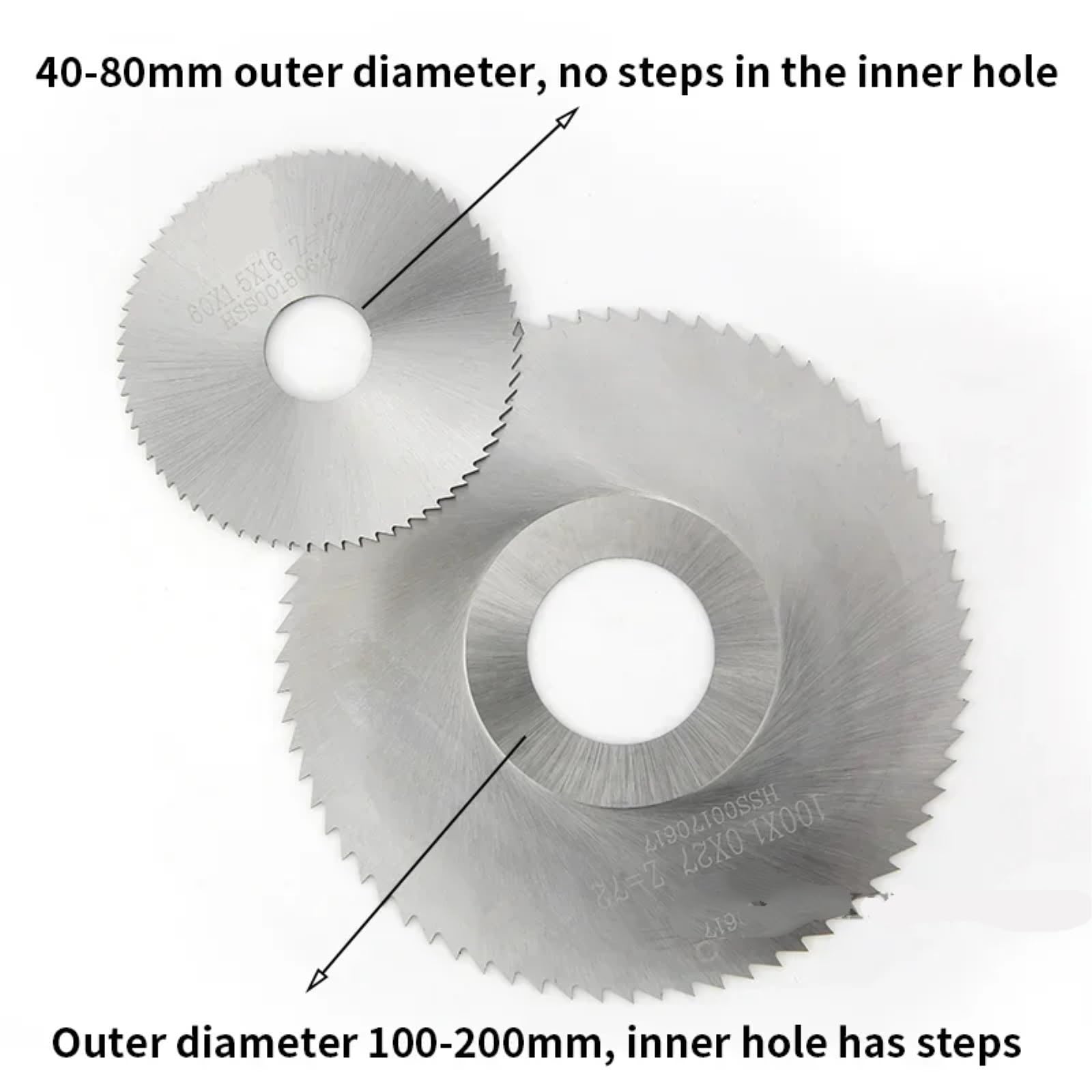 Brzeszczot do cięcia metalu 1 szt. HSS frezowanie brzeszczot piły tarczowej 40mm/50mm/60mm/63mm/75mm/80mm/100mm/125mm piła tarczowa frez do rowków(1PC,D50XD16-3.0MM)