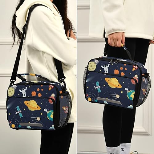 Miniatura 5 de ALAZA OREZI - Lonchera de dinosaurio para niños y niñas, lindas bolsas de almuerzo de dinosaurio para niños (lindo 5)