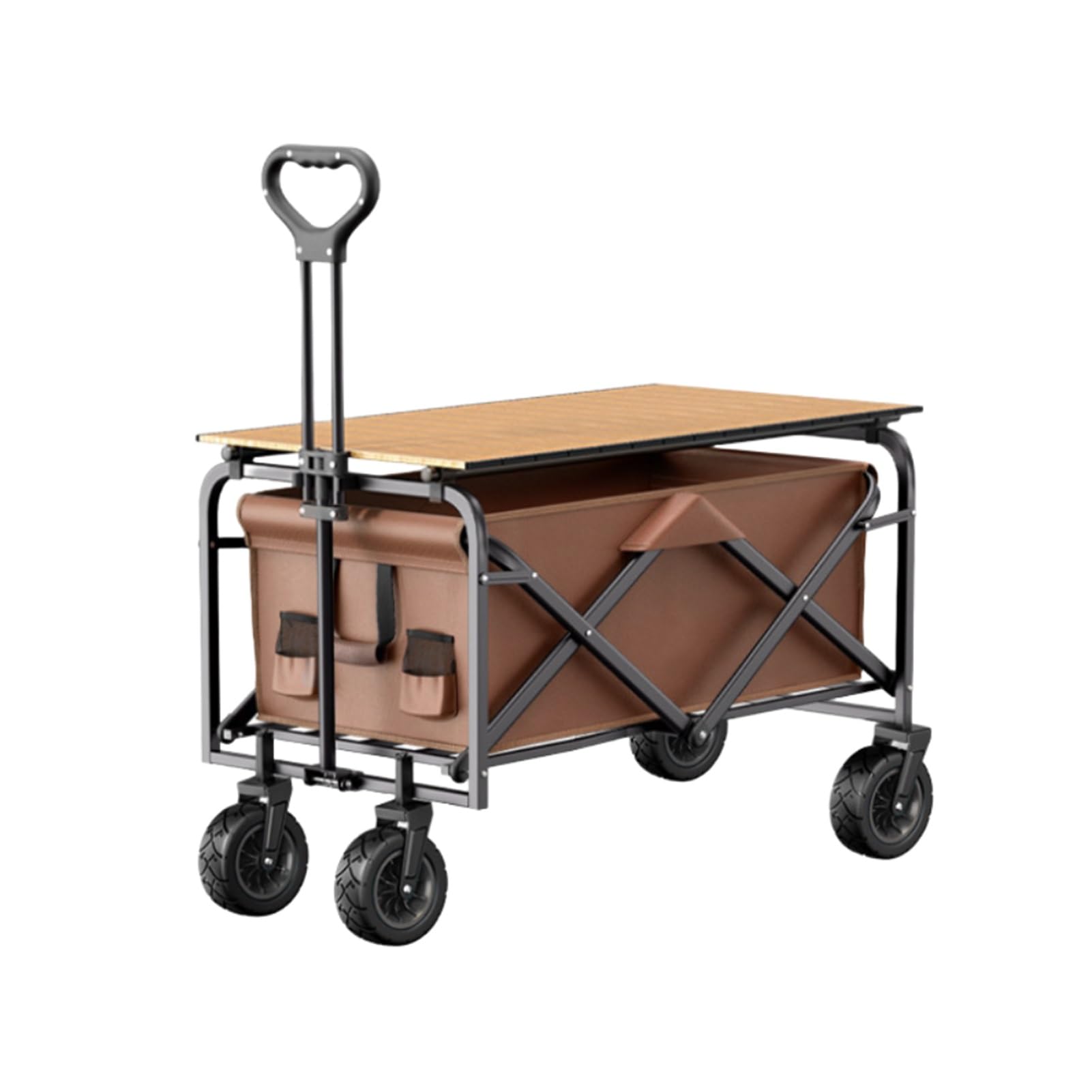 Carrito de camping plegable y resistente de gran capacidad para tus aventuras