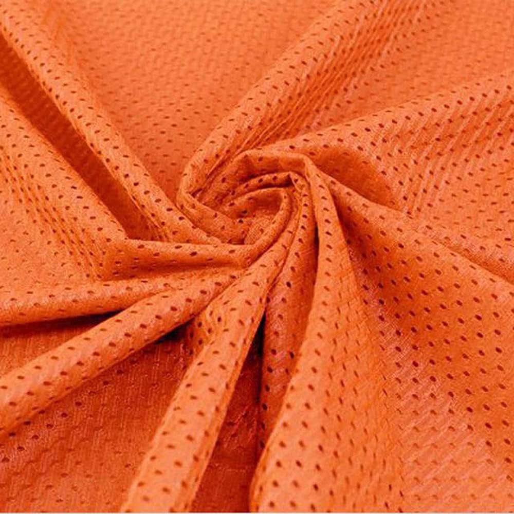 Pico Textiles 3 Yards Bolt – Silver Polyester Football Mesh Jersey Fabric - Variety of Colors - Durable Athletic Mesh Fabric, Ideal for Sewing Soccer and Basketball Jerseys Uniforms