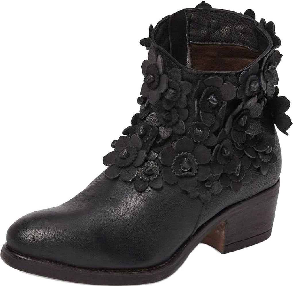 Sheridan Mia Womens Saffron Western Boot Black Size 38 EU (7.5-8 M US Women)