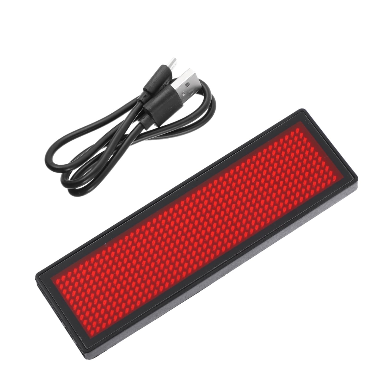 10pièces Badge Nom Led Rechargeable Avec Affichage Personnalisable Pour Événements Et Conférences Étiquette De Nom Lumineuse Avec Câble Usb
