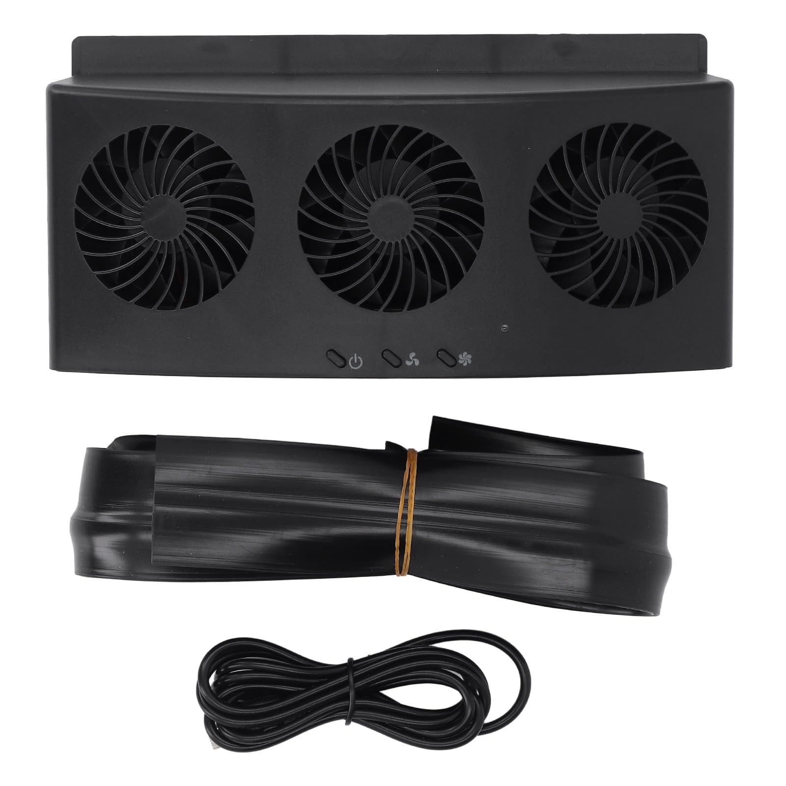 Ventilateur d'échappement de voiture USB Pilipane à 3 têtes pour rafraîchir l'habitacle