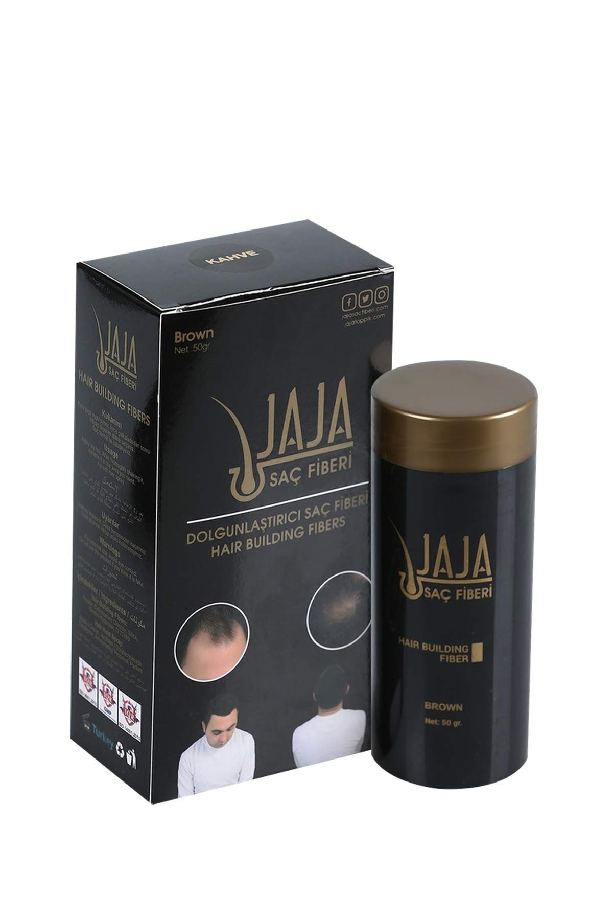 Jaja Dolgunlaştırıcı Saç Fiberi Brown 50gr