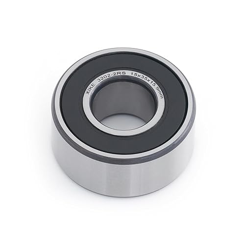Miniatura 23 de XIKE 1 Pcs 3206-2RS/5206-2RS Sealed Angular Contact Ball Bearing 30x62x23.8mm Double Row, Fits DIY/CNC/Motor/Auto A/C, Water