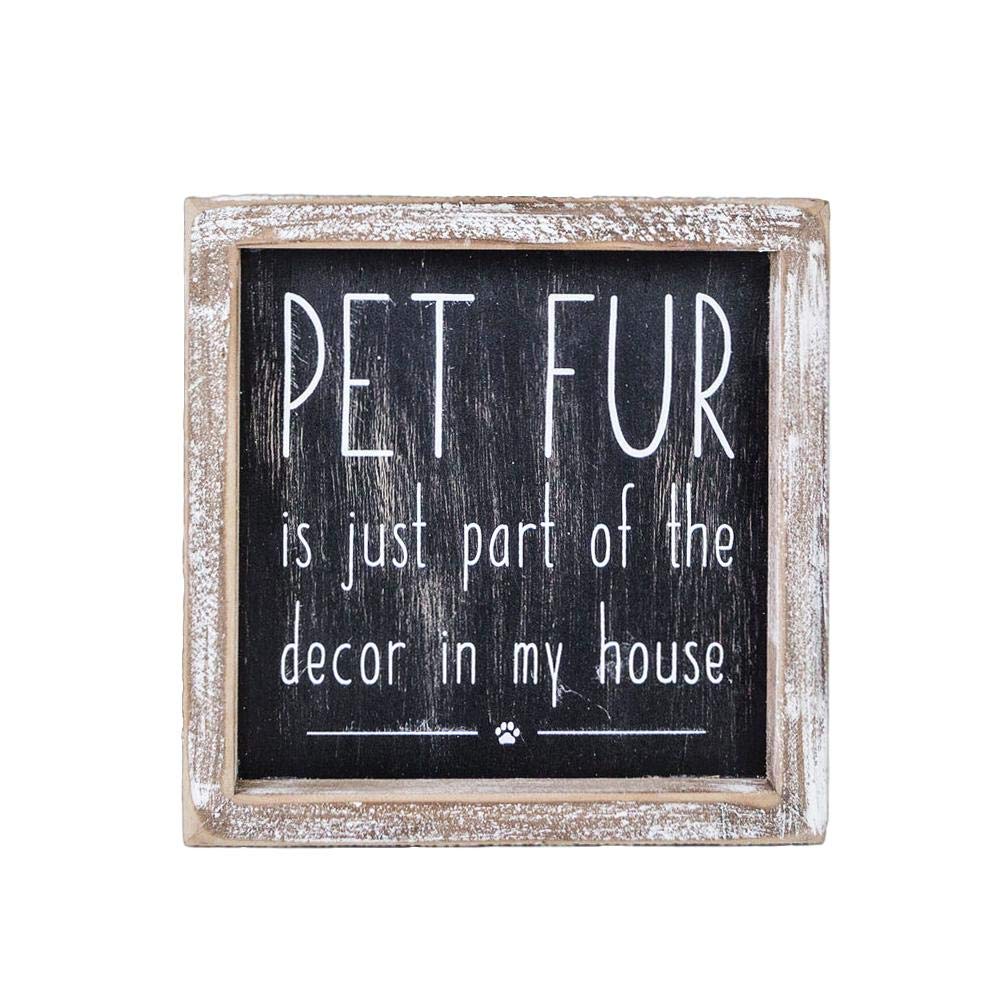 Adams ManufacturingPet Fur Part of The Decor' Rustic Wood Box Sign