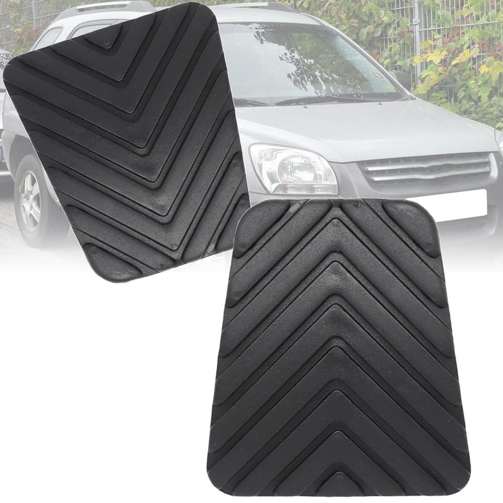Almohadilla del Pedal del Embrague Freno para Kia Sportage 1994-2019, Goma Cubierta Pedales Coche 2 Piezas