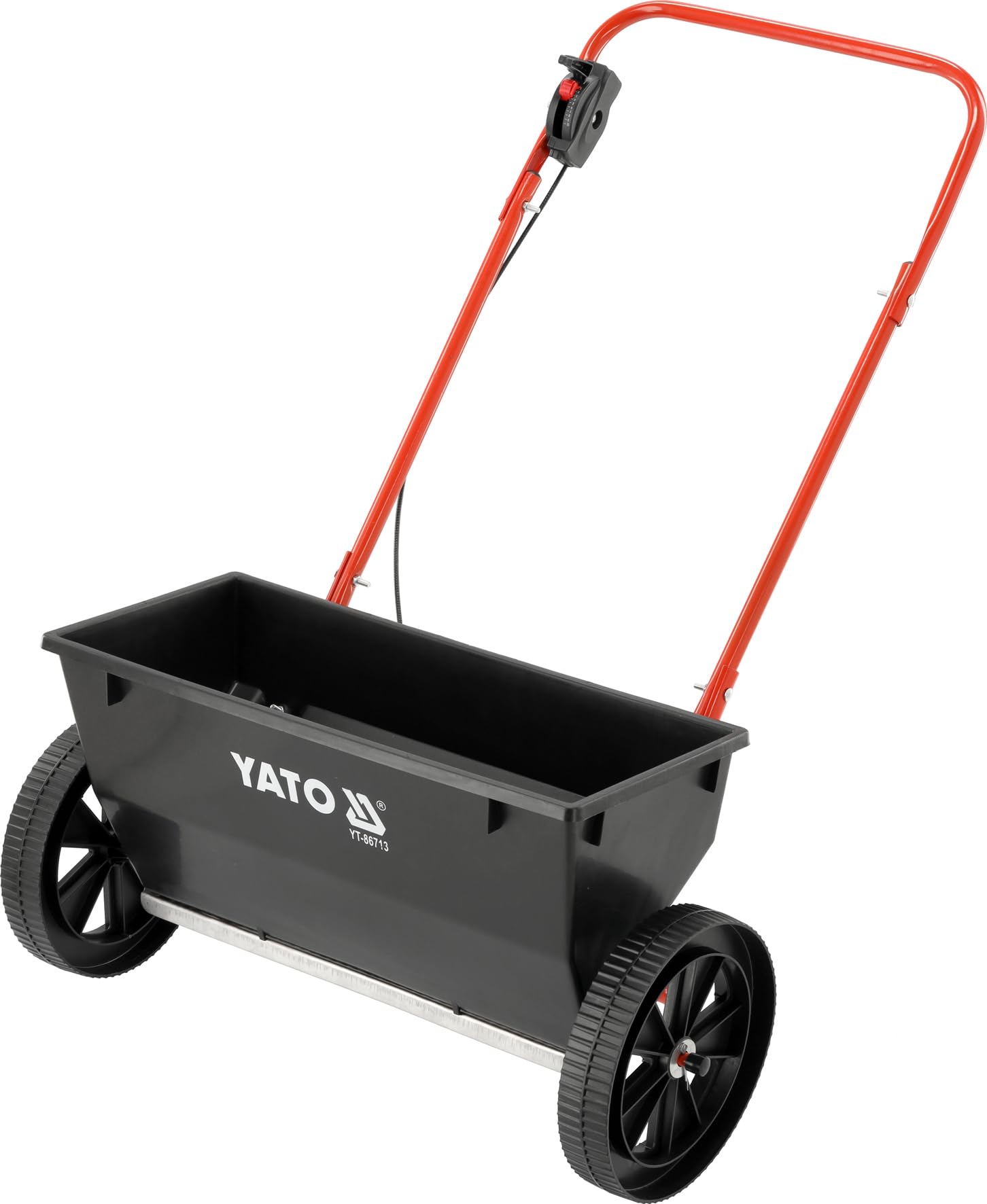 YATO Handstreuwagen 25 L Saatgut & Dnger Sand Salzstreuer  50 cm  Arbeitsbreite, 25 cm Rder fr Rasen & Garten : Amazon.de: Garten