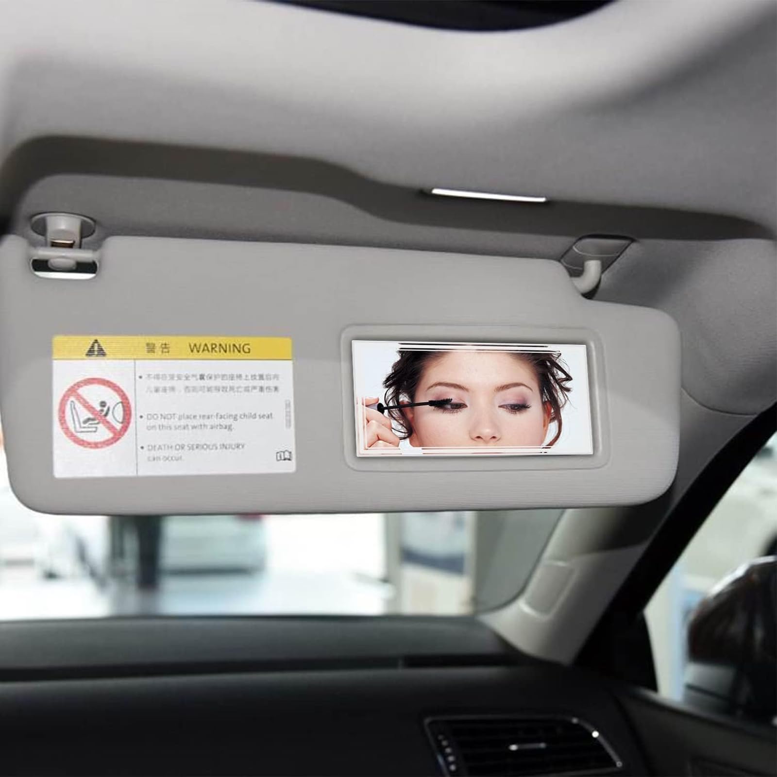 Miroir De Maquillage Pare-Soleil Voiture Mercedes W639 W636 V260 – Gris Droit, Accessoire Pratique Et Élégant Intérieur