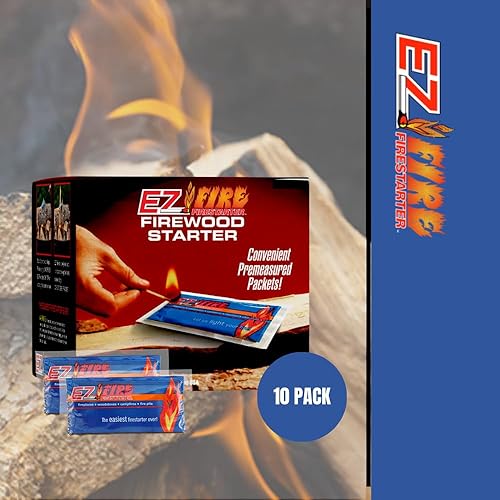 Miniatura 2 de EZ FIRE FIRESTARTER Paquetes de gel de arranque de incendios seguros, multiusos, eficaces e impermeables para interiores o exteriores y encendedor