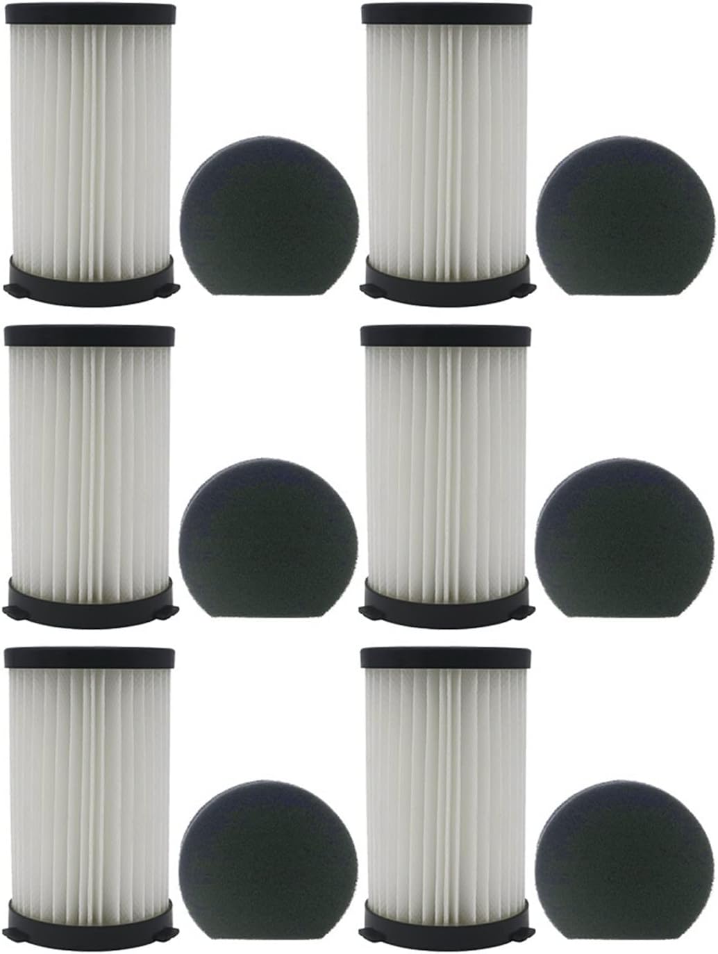 Vacuum Cleaner Parts Filter，Compatible For MooSoo，D600 D601 520 550 560，Compatible For Ariete Handy Force， 2761 2759 RBT(SET4)