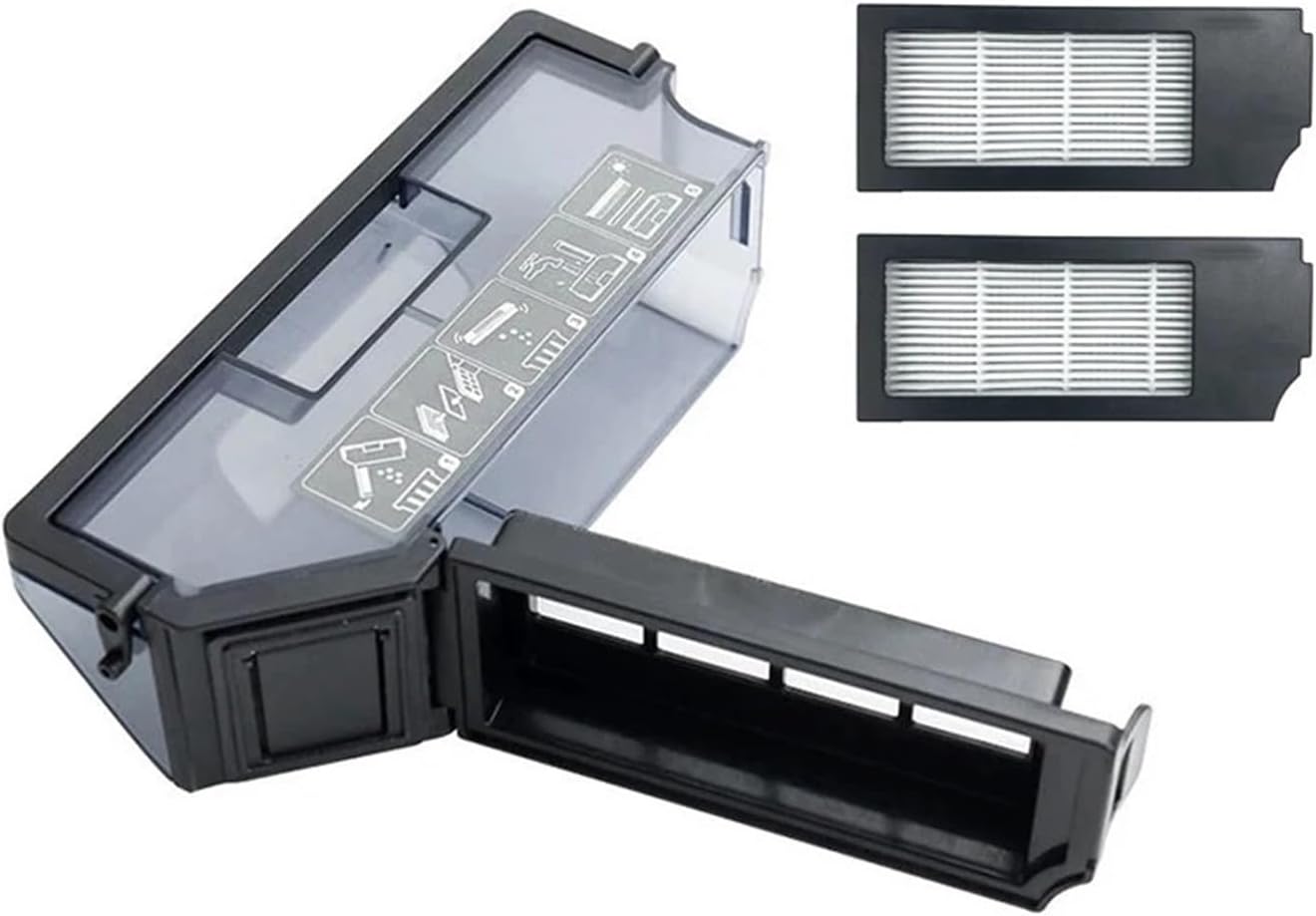 Dustbin HEPA Filter Kit Compatible with Ecovacs Deebot X1 Omni T10 Turbo Robot Vacuum Cleaner Collection Dust Box Replacement Accessories