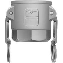PT Coupling Basic Standard Series Aluminum Cam and Groove Hose Fitting, D-Coupler, Stainless Steel 300 HBS Cam Arms, 1-1/2" Coupler x NPT Female