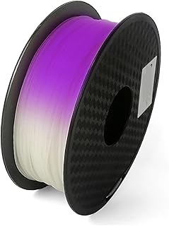Aqxyki Impresora 3D fotocromática, material de impresión de filamentos, plástico de sublimación térmica, de blanco a rosa, amarillo y azul, utilizado for impresoras 3D(Color:WH to purple 250g)